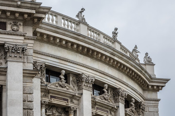 Historic Burgtheater (Imperial Court Theatre). Vienna, Austria.