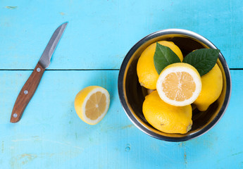 Fresh juicy lemons
