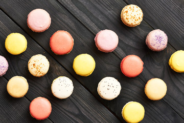 French delicious dessert macaroons
