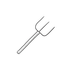 Pitchfork sketch icon.
