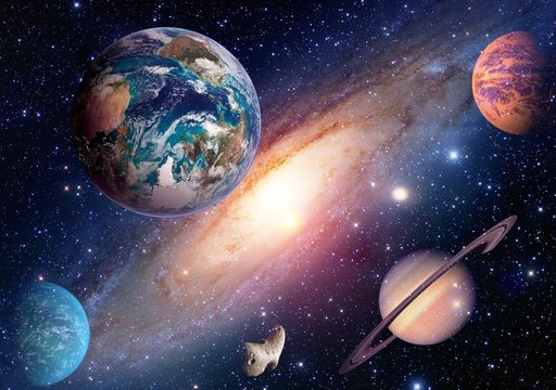 Space planet galaxy milky way Earth Mars Saturn universe astronomy solar system. Elements of this image furnished by NASA.