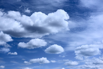 Blue sky with clouds background