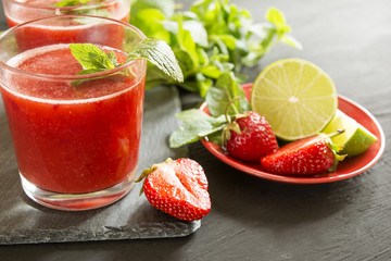fresh strawberry smoothie