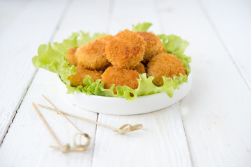 Homemade chicken nuggets
