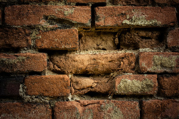 Old brick wall. Retro background. Dirty texture.