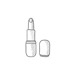 Lipstick sketch icon.