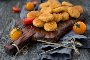 Homemade chicken nuggets
