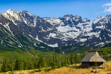 Fototapeta na wymiar Hala Gasienicowa in Tatra Mountains - panorama