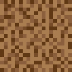 Abstract vector block texture brown. Pixel background
