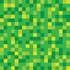 Abstract vector block texture green. Pixel background