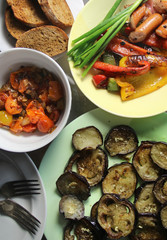 Mix of grilled vegetables