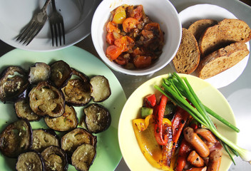Mix of grilled vegetables