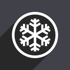 Obraz premium Flat design gray web snow vector icon