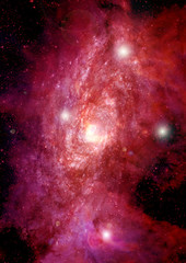 galaxy in a free space