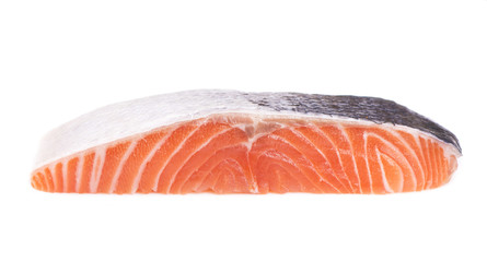 Sliced piece of fish