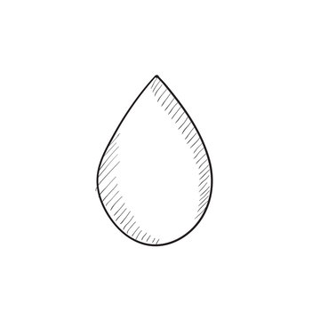 recommend clip art: Water drop sketch icon.