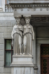 Fototapeta na wymiar Historic building of the Austrian Parliament in Vienna, Austria.