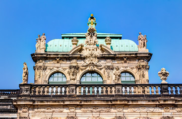 Zwinger in der historischen Altstadt von Dresden