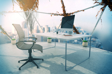 Creative loft office interior