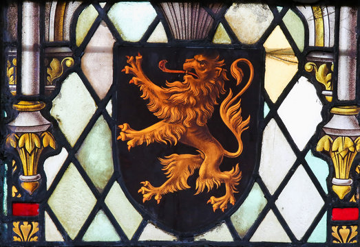 Stained Glass - Coat of Arms of Brabant