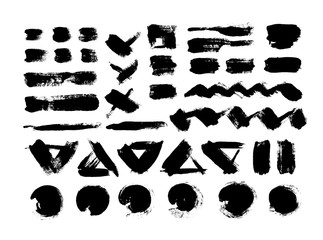 Black grungy vector abstract hand-painted background. Brush Design.