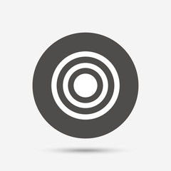 Target aim sign icon. Darts board symbol.