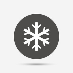 Air conditioning sign icon. Snowflake symbol.
