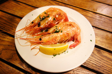 海老の料理