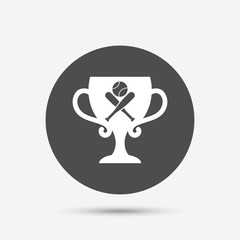 Baseball bats sign icon. Sport symbol.