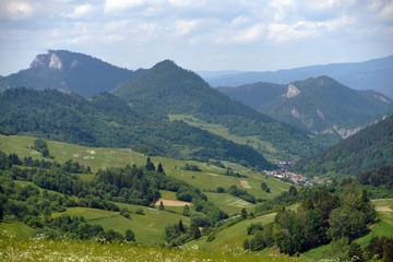Naklejka na ściany i meble Mountains Pieniny in Slovakia and Poland