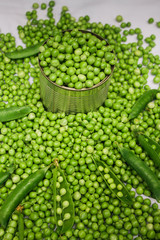 Green beans on the table