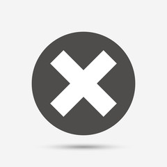 Obraz premium Delete sign icon. Remove button.