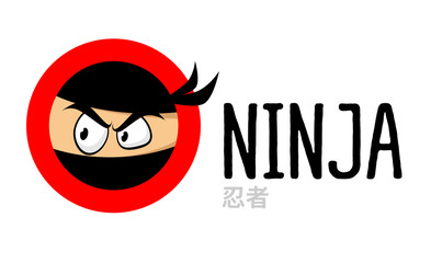 Ninja vector logo icon