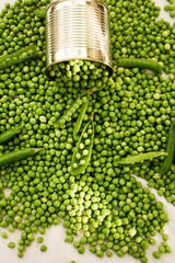 Green beans on the table