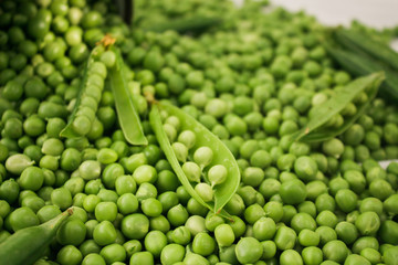 Fototapeta na wymiar Green beans on the table