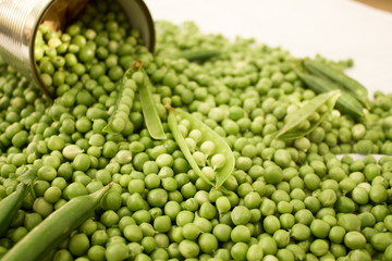 Green beans on the table