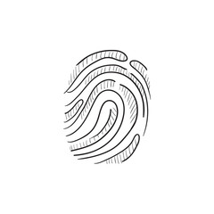 Fingerprint sketch icon