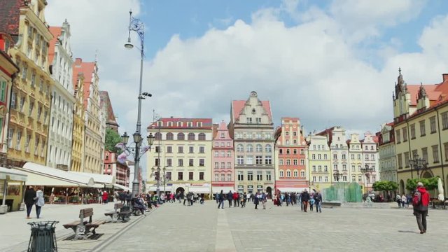 Wroclaw old town. European capitol of culture 2016.