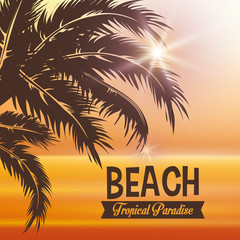 Obraz premium Beach design. Summer icon. Colorful Illustration , vector