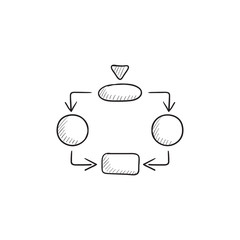 System parts sketch icon.