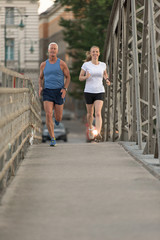 couple jogging