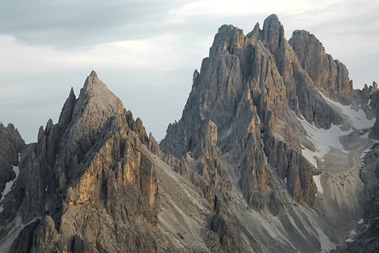 Dolomites mountain cliffs