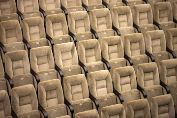 Fototapeta premium Empty comfortable seats in theater, cinema