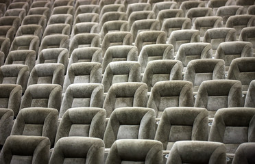 Fototapeta premium Empty comfortable seats in theater, cinema