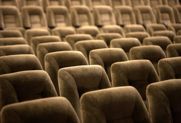 Fototapeta premium Empty comfortable seats in theater, cinema