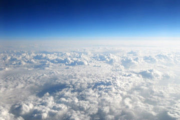 Fototapeta na wymiar aerial view of cloud and sky from airplane