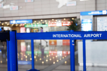 inside the airport