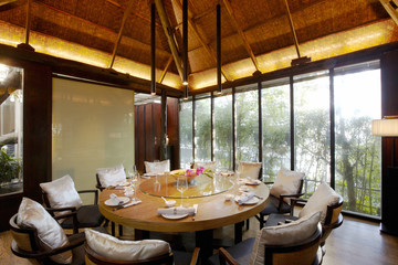 Garden restaurant's private dining room