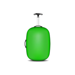 Travel suitcase in green design 