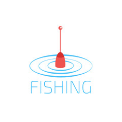 fishing gear logo set